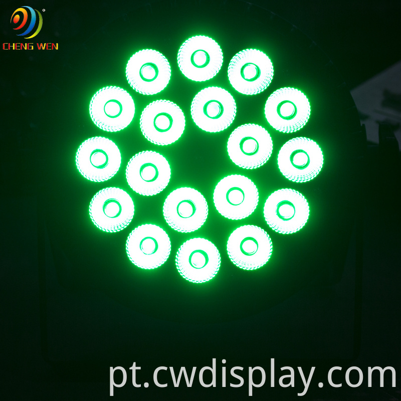 18pcs Waterproof Flat Led Par Light